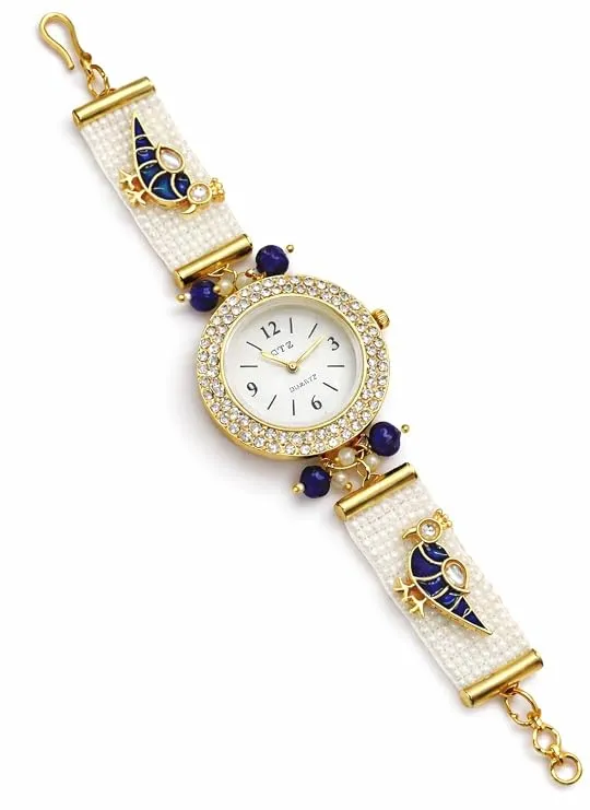 Luxury Pearl Bracelet Analog Watch for Women